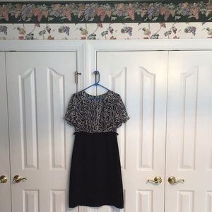 Pretty black and white dress